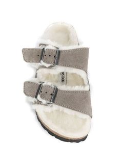 Shearling Birkenstock Outfit, Rich Model Aesthetic, Shearling Birkenstock, Shearling Sandals, Birkenstock Outfit, Birkenstock Sandals Arizona, College Fits, Cozy Socks