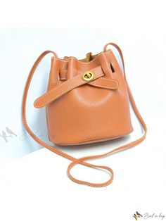 Bird in Bag - Large Capacity Women's Shoulder Crossbody Bag Casual Shopping Bags With Hasp Closure, Casual Shoulder Bag With Hasp Closure For Shopping, Portable Brown Bucket Shoulder Bag, Daily Use Bucket Bag With Hasp Closure, Crossbody Bucket Bag With Hasp Closure For Shopping, Hasp Closure Crossbody Bucket Bag For Shopping, Everyday Bucket Bags With Hasp Closure, Trendy Bucket Bag With Hasp Closure For Travel, Trendy Travel Bucket Bag With Hasp Closure