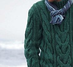 "PDF KNITTING PATTERN Men's Sweater Cable Aran -- Men's Fisherman Cable Pullover -- Green Top Men Sizes -- S, M, L, XL, XXL This cabled top would make a great present for that special someone in your life. It's a timeless classic, with two kinds of cables creating a striking effect. Happy knitting! Instant-download digital pattern PDF file PDF includes instructions + recommended materials Written in English The Pattern PDF is available for instant download upon payment. Download link is located Winter Crew Neck Cable Knit Pattern, Winter Cable Knit Crew Neck Knitting Pattern, Knit Men, Pdf Knitting Pattern, Cable Sweater, Wool Turtleneck, Knit Turtleneck Sweater, Hand Knitted Sweaters, Sweater Knitting Patterns