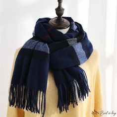 Bird In Bag - Plaid scarf female autumn and winter imitation cashmere scarf in the long warm scarf shawl sweet scarf Bridesmaid Scarf, Scarf Blanket, Party Dress Long Sleeve, Christmas Party Dress, Scarf Women, Wedding Place, Gothic Dress, Puff Sleeve Dresses, Christmas Hoodies