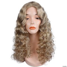 Perfect for a variety of character looks, like a Fairy, Hippie, 80's Rock Star, or Sexy Witch, to name a few. Long curly wig with a wavy crown and center skin part. Synthetic wig fits most adults. Light Strawberry Blonde, Champagne Blonde, Long Curly Wig, 80s Rock, Curly Wig, Crystal Crafts, Costume Wigs, Strawberry Blonde, Honey Blonde