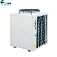 an air conditioner on wheels with the words finn pure above it and below it