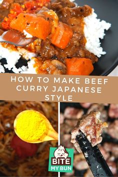 how to make beef curry japanese style with rice and carrots on the side is an easy recipe that's ready in under 30 minutes