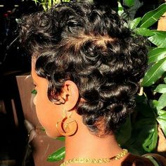 Cute Black Curly Short Hair, Cut Life, Short Sassy Hair, Curly Pixie