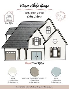 the exterior color scheme for a house