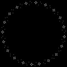 a black and white photo with stars in the shape of a circle on a dark background