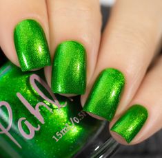 Mint Green Nail Polish, Nail Parlour, Sassy Nails, Green Nail Designs, Green Nail Polish, Cute Nail Art Designs, Green Nail, Summery Nails, Pretty Gel Nails