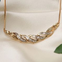 Absolutely Beautiful Estate 10 K Yellow Gold And Natural Baguette Diamond Necklace 26 Baguette Diamonds Color Grade I-J Clarity Grade I-2 I-3 So Beautiful Pics Don’t Do It Justice There Is Some Minor Kinking In Chain But Doesn’t Affect Wearing It My Jeweler Said It’s An Easy Fix Or He Could Put It On A New Chain Price Reflects The Defect Baguette Diamond Necklace, Diamond Color Grade, Baguette Diamonds, Beautiful Pics, Baguette Diamond, So Beautiful, Colored Diamonds, Womens Jewelry Necklace, Beautiful Pictures