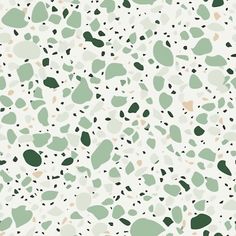 an abstract green and white background with small dots in the shape of hearts on it