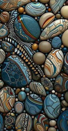 an image of some rocks and pebbles in the shape of a wallpaper or background