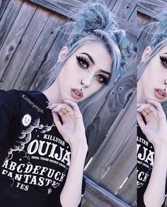 Sarah Marie Karda, Lavender Haze, Emo Makeup, Pretty Kitty, Goth Beauty, Scene Girls, Gothic Makeup, Dark Makeup, Alternative Hair