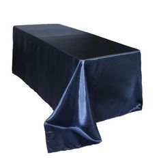 a black table cloth on top of a white table