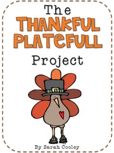 the thanksgiving plateful project with a turkey wearing a hat