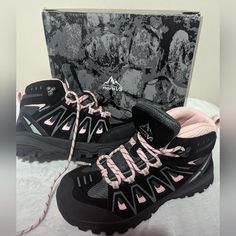 Pink And Black New In Box With Extra Laces Size 7 Waterproof **Bundle And Save** Bundle 2 Items For Huge Savings, Bundle 3+ For Even Bigger Savings And Save On Shipping. Pink Waterproof Sneakers For Outdoor Activities, Pink Waterproof Sneakers For Outdoor, Casual Pink Waterproof Boots For Outdoor Activities, High-top Non-slip Waterproof Boots For Outdoor, Pink Round Toe Waterproof Boots For Outdoor, Pink Waterproof Boots With Round Toe For Outdoor, Waterproof Pink Sneakers For Hiking, Pink Casual Waterproof Boots For Outdoor Activities, Pink Waterproof Boots For Outdoor Use