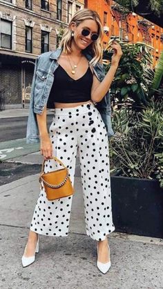 Polka Dot Pants, Ootd Inspo, Party Pants, Outfit Trends, Ig Stories, Inspired Outfits