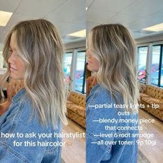 Blond Hair Low Maintenance, Manageable Blonde Highlights, Lazy Blonde Hair, Bronde Balayage With Money Piece Formula, Reverse Balayage Before And After Blonde, Full Highlight Before And After, Low Maintenance Lived In Blonde, Half Balayage Blonde, Light Brown Hair With Face Framing