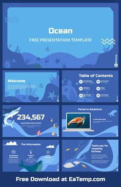 Ocean PowerPoint Presentation Template - Free PowerPoint Templates, Google Slides, Figma… in 2024 | Powerpoint presentation templates, Presentation, Powerpoint presentation Ocean Presentation Design, Ocean Presentation, Ocean Powerpoint, Canva Presentation, Free Ppt Template, Powerpoint Tutorial, Illustrator Template