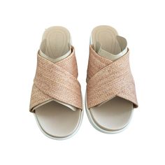 About This Item: Step Up Your Comfort Game In The Easy Spirit Barb Sandal. This Lightweight Sandal Features A Criss Cross Design, Arch Support, And Cushioned Insole. Perfect For All Day Walking. Providing Comfort Over 35 Years, Easy Spirit Shoes Are Designed With Benefits That Keep You Moving. Heel Height - 2.17" Wedge Heel, 0.91" Platform Shoe Width- Medium Slip-On Closure Cushioned Insole, Ultra Lightweight, Flexible Outsole, Arch Support Textile Upper, Textile Lining, Manmade Outsole Open, Ro Slip-on Round Toe Wedge Sandals For Beach, Flat Slip-on Wedge Sandals For Beach, Slip-on Open Toe Wedge Sandals For Beach, Slip-on Synthetic Wedge Sandals For Beach, Cushioned Slip-on Wedge Sandals For Beach, Comfortable Slip-on Wedge Sandals With Woven Sole, Comfortable Wedge Sandals With Woven Sole, Beach Slip-on Wedge Sandals, Comfortable Wedge Sandals With Textured Sole For Vacation