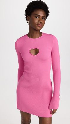 Hole Dress, Cut Out Mini Dress, Hemant And Nandita, Heart Cut Out, Cut Out Dress, Cut Out Top, Out Dress, Pullover Designs, Pink Mini Dresses