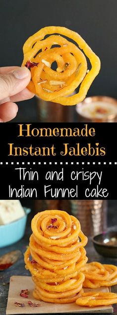 Homemade Instant Jalebis. Sinfully sweet and delicious, spiral shaped Indian funnel cake is an addictive festive sweet. Crown Braids, Recipe Step By Step, Indian Sweet, Funnel Cake, Indian Desserts, Indian Sweets, Indian Cooking