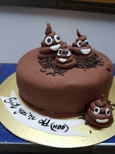 Poop Cake, Emoji Cake, Savory Cakes, Birthday Cakes For Men, 50th Birthday Cake, Cakes For Men, Savoury Cake