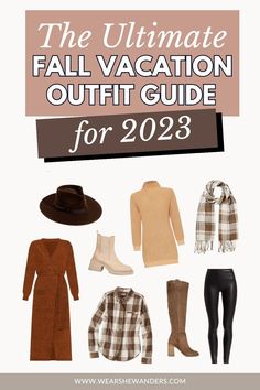 Fall Packing List Outfits, Colorado Fall Outfits, Fall Travel Packing, New England Fall Outfits, Fall Vacation Outfits, Fall Packing List, Fall Packing, Fall Travel Outfit, Engagement Photo Outfits Fall