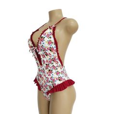 Buy More! Save More!

Size: S,M,L,XL


Pattern : Floral Print
Fabric: Polyester

Color: Red,Yellow Spring Beach Red Bodysuit, Casual Red Bodysuit For Vacation, Red One Pieces For Spring Vacation, Red Floral Print Sleeveless Swimwear, Red Stretch Swimwear With Floral Print, Red Casual Bodysuit For Beach Season, Red Floral One-piece Swimwear, Red Floral Print One-piece Swimwear, Red One-piece Swimwear With Floral Print