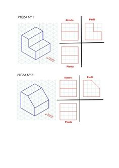 three dimensional shapes are shown with the same line on each side, and one is drawn in