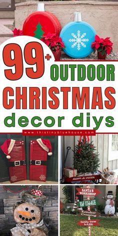 outdoor christmas decor diys that are easy to make and fun for the whole family