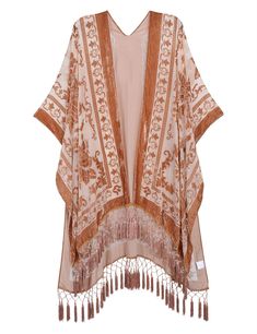 ✦Material: 50% RAYON,50%NYLON ✦Effortless To Pair And Wear: This Kimono is the perfect accessory to take any outfit to the next level. You can use this to elevate a casual outfit, or craft a glamorous look by pairing it with a slip dress and heels. Or wearing over a tank top and shorts and you could use it at the beach over your bathing suit. ✦Not Only Gorgeous, But Cozy:This kimono is absolutely breathtaking. The color is so rich, fabric very well crafted, soft and flowy. It's so versatile and Purple Kimono, Sweater Poncho, Winter Wrap, Plaid Poncho, Velvet Kimono, Velvet Burnout, Oversized Blanket, Blanket Sweater, Kimono Duster