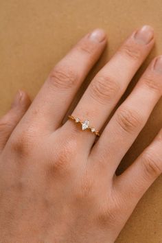 Minimalist Gold Jewelry, Gold Minimalist Jewelry, Silver Rings For Women, Rose Gold Plated Ring, Gold Gift, Richmond Va, Crystal Ring, Ring Dainty, Minimalist Rings