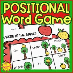 the positional word game with apples and trees