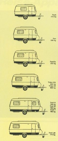 an old advertisement for a camper van with different parts to it's side