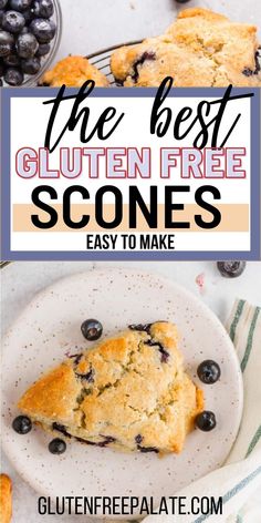 the best gluten free scones to make with blueberries and lemons