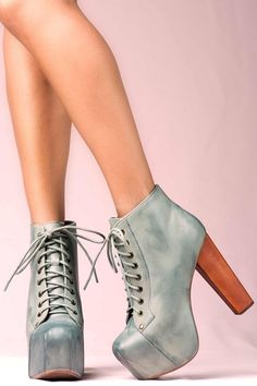 JEFFREY CAMPBELL - LITA BOOTS Vintage Lace Up Boots, Drag Ideas, Heels With Platform, High Heel Stiefel, Black Lace Up Boots, Amazing Clothes