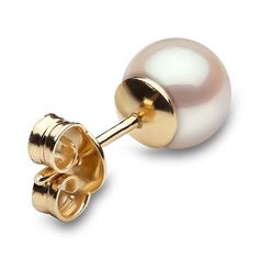 Lustrous white Akoya cultured pearls shimmer elegantly in these timeless women's stud earrings. 18K Yellow Gold Akoya cultured pearls Secures in place with friction backs. From the Yoko London collection Classic Yellow Gold Pearl Earrings With High Luster, Yellow Gold Akoya Pearl Pear Earrings, Gold High Luster Pearl Earrings, Timeless Akoya Pearl Earrings In Yellow Gold, Timeless Yellow Gold Akoya Pearl Earrings, Classic Pearl Earrings In Yellow Gold, Luxury Akoya Pearl Earrings With High Luster, Classic Yellow Gold Pearl Earrings As Gift, Classic Yellow Gold Pearl Earrings For Gift