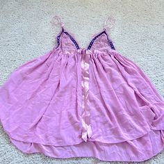 Never Worn New With Tags. Purple Sleeveless Sleepwear For Sleepover, Purple Sleepwear For Pajama Party In Spring, Purple Nightgown For Pajama Party In Spring, Cute Victoria's Secret Sleepwear, Cute Purple Sleepwear For Pajama Party, Fitted Purple Sleepwear For Summer, Purple Spring Nightgown For Pajama Party, Spring Purple Nightgown For Pajama Party, Cute Pink Sleepwear With Spaghetti Straps