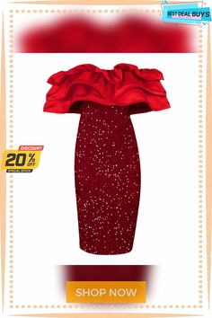 Elegant Women's Sequined Chest Wrap Red Off-shoulder Tube Dress Party Top Red Sleeveless Off Shoulder Evening Dress, Red Sleeveless Off-shoulder Evening Dress, Red Off-shoulder Mini Dress For Party, Red Off-shoulder Mini Dress For Party Season, Red Off-shoulder Summer Cocktail Dress, Red Off Shoulder Summer Party Dress, Elegant Red Off Shoulder Party Dress, Red Off-shoulder Dress For Cocktail, Red Off-shoulder Cocktail Dress