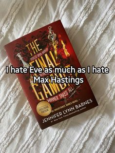 i hate eve as much as i hate max hastings by jennifer lynn barnes