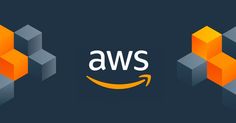 an amazon logo with the words aws above it