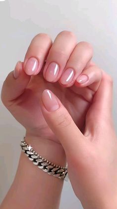 Hello Nails, Pink Gel, Simple Gel Nails, Casual Nails, Pretty Gel Nails, Cute Gel Nails, روتين العناية بالبشرة