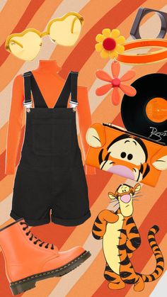 Tigger Inspired Outfit, Tigger Halloween Costume Women, Oliver And Company Disneybound, Tigger Costume Women, Tigger Costume Diy, Tigger Disneybound, Easy Disney Bound Outfits, Eeyore Disneybound, Disney Bound Outfits Summer