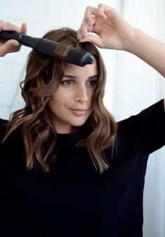 Curling Wand Waves, Easy Wavy Hairstyles, Harper And Harley, Styles For Wavy Hair, Wavy Layered Hair, Lob Styling, Using A Curling Wand, Wand Hairstyles