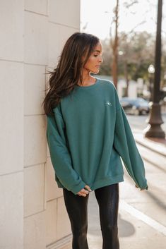 Sunday Morning Oversized Sweatshirt (Forest) 2024 Diet, Pre Post Workout, Not A Morning Person, Oversized Clothes, Morning Walks, Legging Fits, Morning Person, Pocket Leggings, Picture This