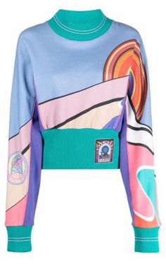 BalmainGeometric Print Crewneck Sweatshirt - Runway Catalog Sweatshirts Online, Geometric Print, Brunei, Birmingham, Long Sweatshirt, Jacket Dress, Crewneck Sweatshirt, Sweat Shirt, Scarf Accessory