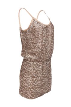 Sometimes less is more! This simple yet stunning sequin dress from Rebecca Taylor is the perfect piece to dress up for your next night out. Add your favorite statement earrings and some strappy sandals for a polished look. Size 6 65% Polyester, 35% Cotton Tank dress with spaghetti straps Blush sequins Elasticized waist No closures Waist 30" Bust 33" Total length 34" Glamorous Summer Sequin Dress With Spaghetti Straps, Glamorous Sequin Dress With Spaghetti Straps For Summer, Spring Cocktail Sequin Dress With Shimmer, Chic Sequin Dress With Spaghetti Straps For Summer, Chic Summer Sequin Dress With Spaghetti Straps, Glamorous Spring Sequin Dress With Spaghetti Straps, Glamorous Sequin Dress With Spaghetti Straps For Spring, Chic Sleeveless Sequin Dress With Shimmer, Chic Shimmer Sequin Dress For Prom