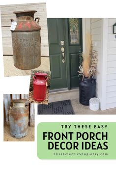 the front porch decor ideas are easy to make