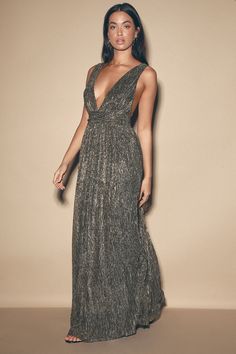 Trendy Metallic Dress - Maxi Dress - Gold Metallic Maxi Dress - Lulus Radiant Black, Pretty Midi Dresses, Best Maxi Dresses, Falling Star, Full Maxi Skirt, Sequin Maxi Dress, Sequin Maxi, Metallic Dress, Online Dress Shopping