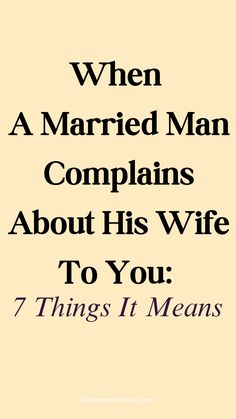 Married Man, Long Distance Love, Marriage Counseling, Married Men, Good Marriage