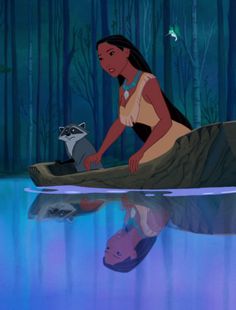 the princess and the frog are sitting in a boat with raccoon on it